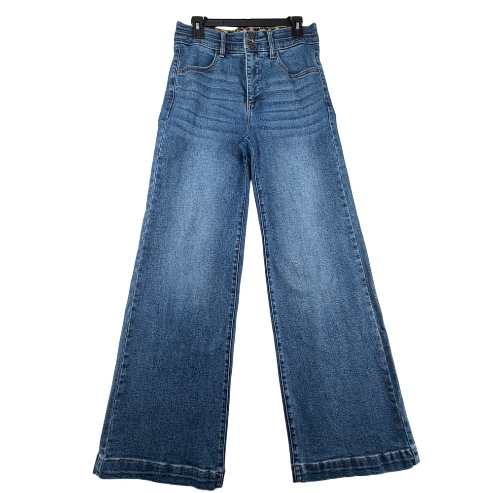 Freckled Poppy x Risen Jeans Womens 11/30 W30x32.5L High Rise Wide Leg Denim